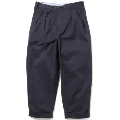 Beams Plus - Pantalon 2 Pleats Twill - Bleu