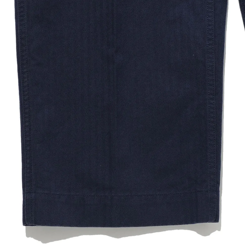 Beams Plus - Pantalon Herringbone - Navy
