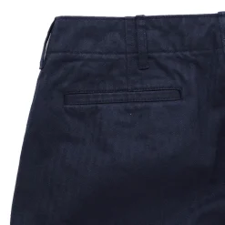 Beams Plus - Pantalon Herringbone - Navy