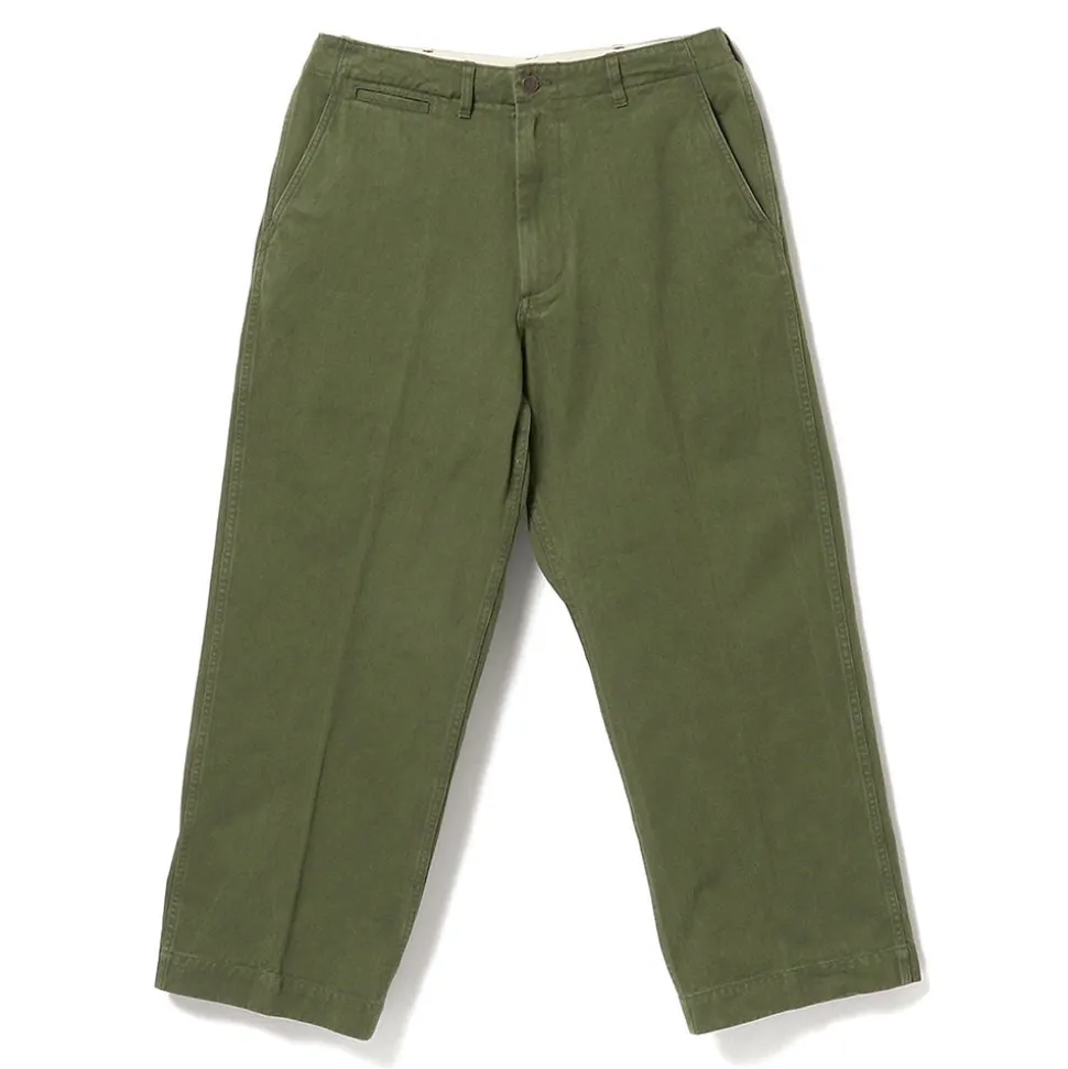 Beams Plus - Pantalon Herringbone - Olive