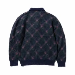 Beams Plus - Polo en laine - Marine