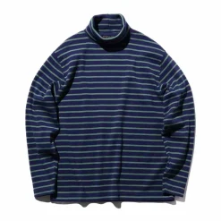Beams Plus - T-shirt Fraise Stripe - Marine