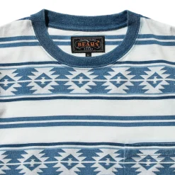 Beams Plus - T-shirt poche - Bleu