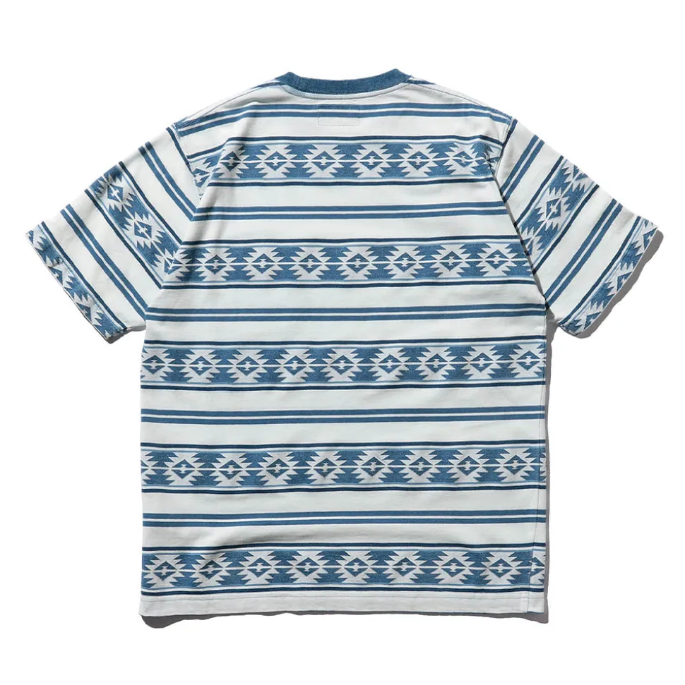 Beams Plus - T-shirt poche - Bleu