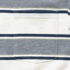 Beams Plus - T-shirt Stripe - Blanc