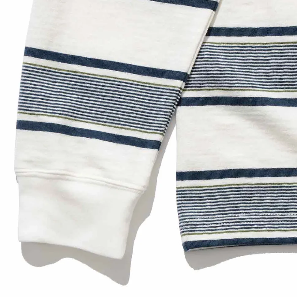 Beams Plus - T-shirt Stripe - Blanc