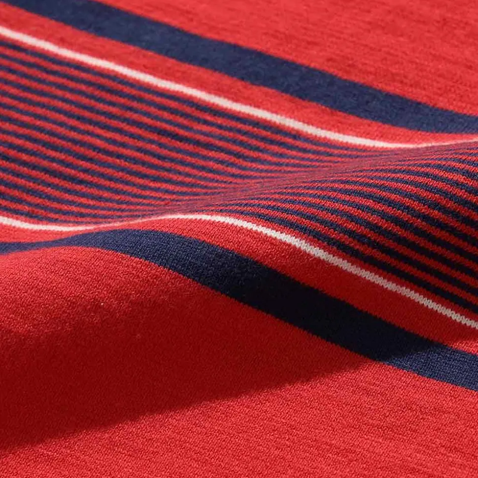 Beams Plus - T-shirt Stripe - Rouge