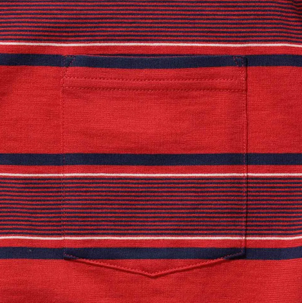 Beams Plus - T-shirt Stripe - Rouge