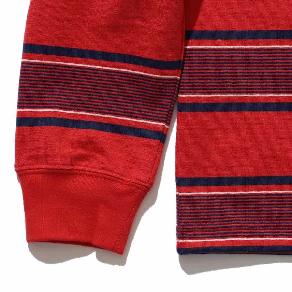 Beams Plus - T-shirt Stripe - Rouge