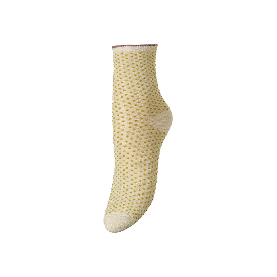 Becksöndergaard - Chaussettes Dina Dots - Jaune