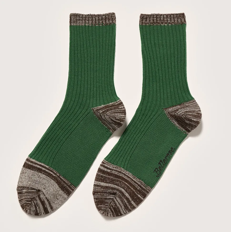 Bellerose - Chaussettes Baudy - Vert/Gris