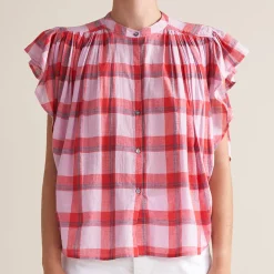 Bellerose - Chemise Chaos - Carreaux rose