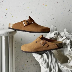 Birkenstock - Sabots Boston - Lit de pied souple - Marron