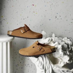 Birkenstock - Sabots Boston - Lit de pied souple - Marron