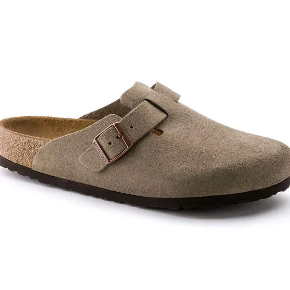 Birkenstock - Sabots Boston - Lit de pied souple - Taupe