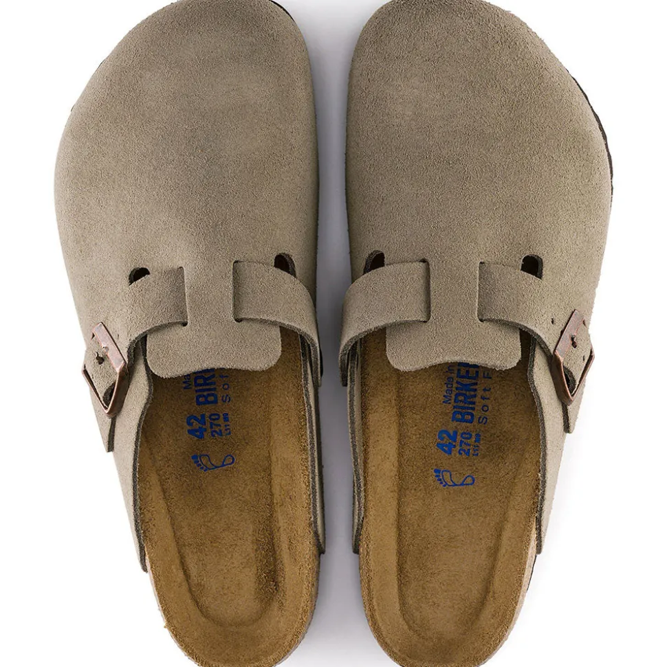 Birkenstock - Sabots Boston - Lit de pied souple - Taupe
