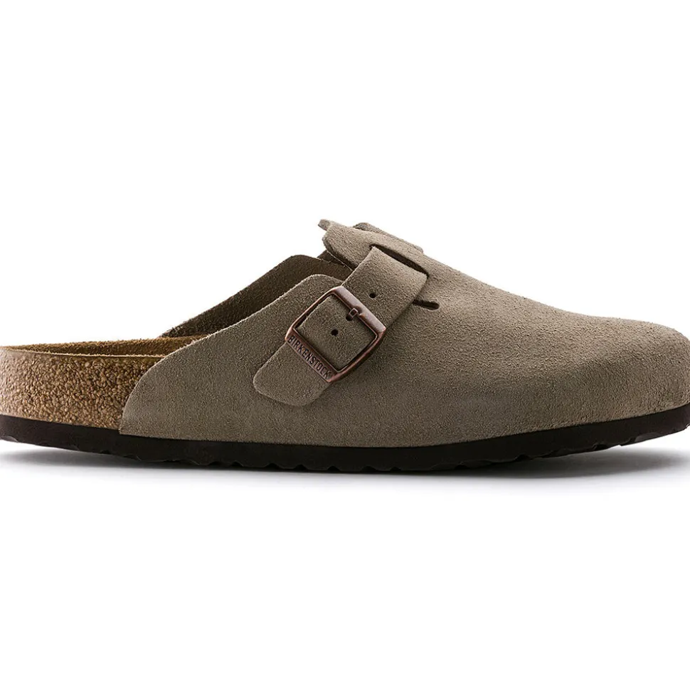 Birkenstock - Sabots Boston - Lit de pied souple - Taupe