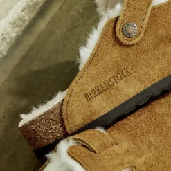 Birkenstock - Sabots Boston en Fourrure - Marron