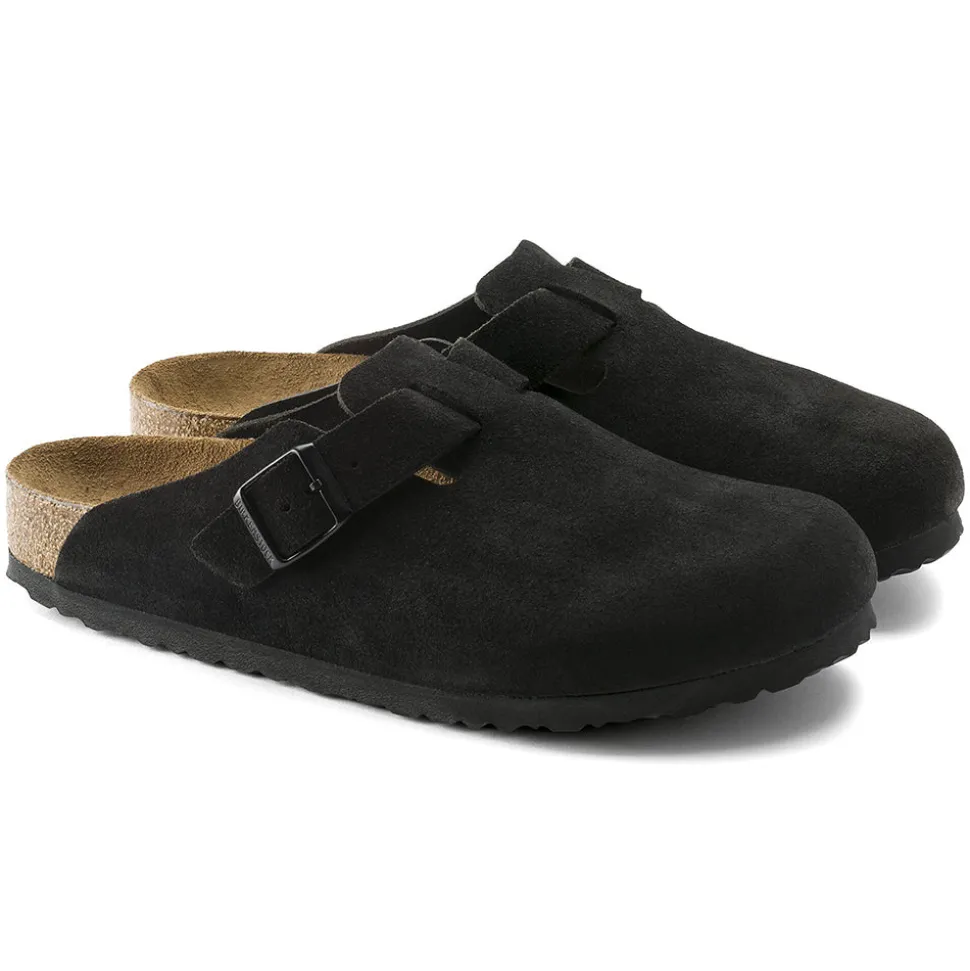 Birkenstock - Sabots Boston - Lit de pied souple - Noir