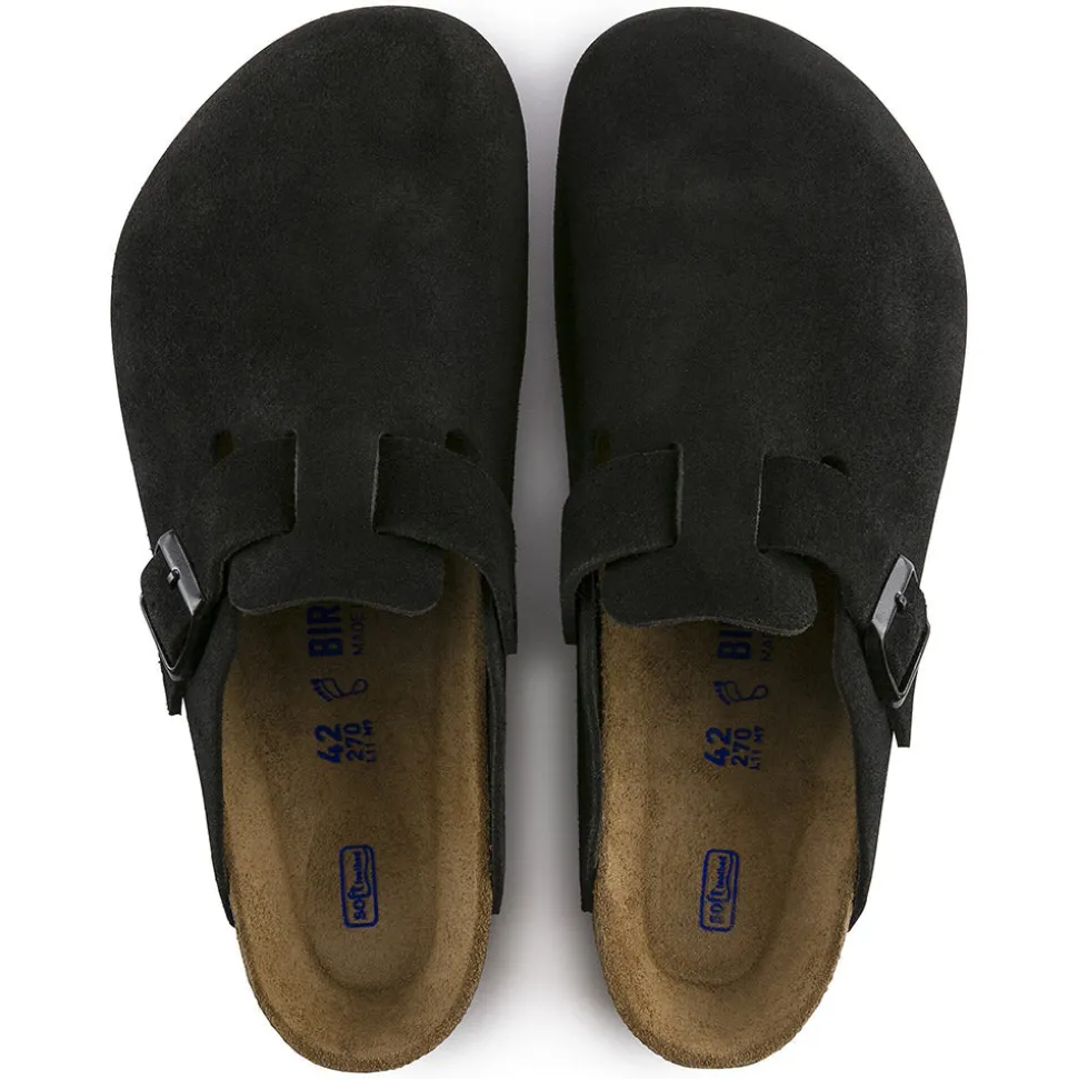 Birkenstock - Sabots Boston - Lit de pied souple - Noir