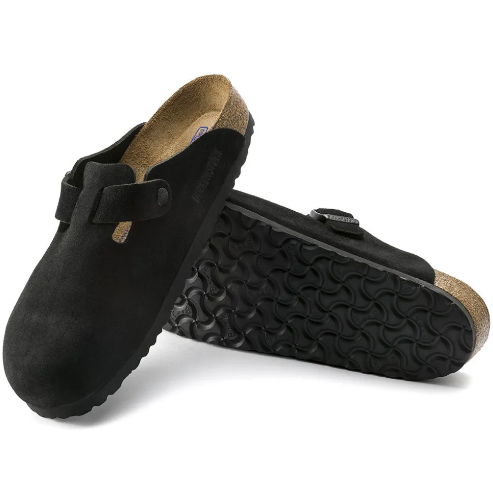Birkenstock - Sabots Boston - Lit de pied souple - Noir