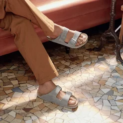 Birkenstock - Sandales Arizona - Gris