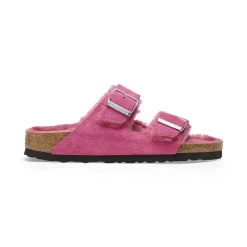 Birkenstock - Sandales Arizona en Fourrure - Rose