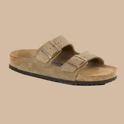 Birkenstock - Sandales Lit de pied souple Arizona - Taupe