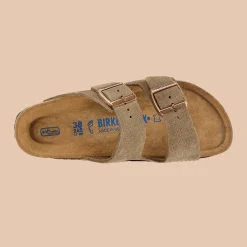 Birkenstock - Sandales Lit de pied souple Arizona - Taupe
