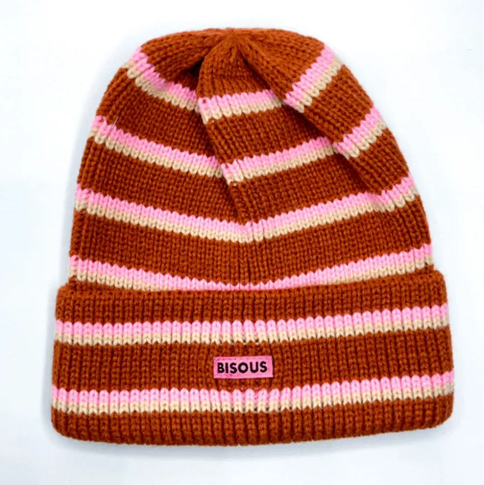 Bisous Skateboard - Bonnet - Marron