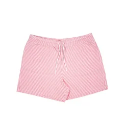 Bisous Skateboard - Short de bain rayures - Rose