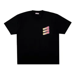 Bisous Skateboard - T-shirt Sonics - Tiedye Noir