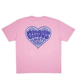 Bisous Skateboard - T-Shirt Coeur - Rose