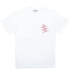 Bisous Skateboard - T-Shirt SS Cigarette - Blanc