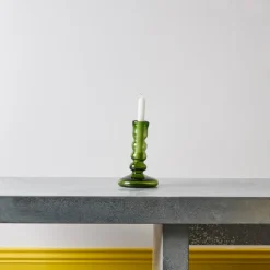 Bougeoir Bulles - Vert fumé