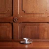 Bougeoir en aluminium - Gris