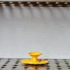 Bougeoir en aluminium - Jaune