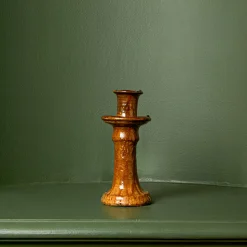 Bougeoir en céramique - Moutarde