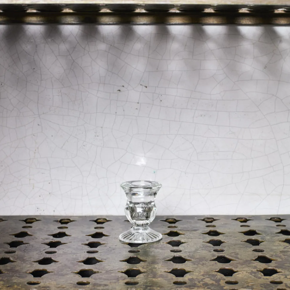 Bougeoir en verre - Transparent