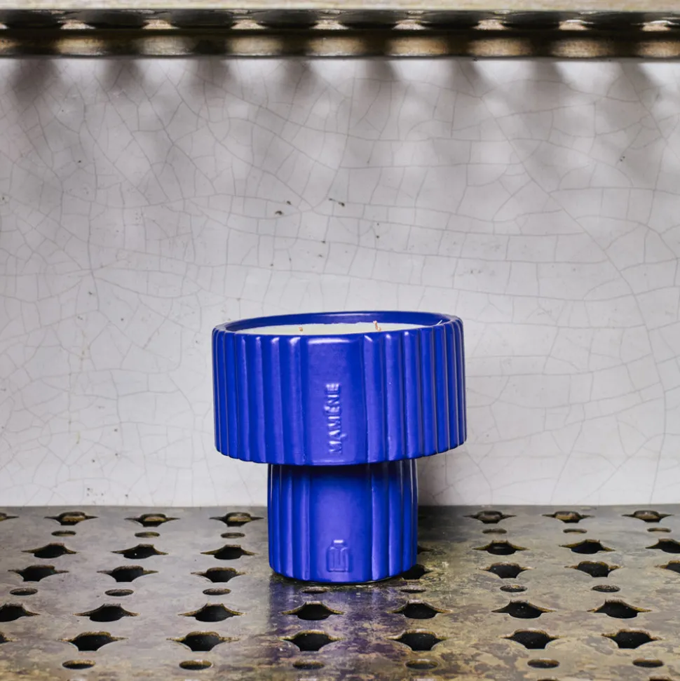 Bougie Podium L - Bleu Cobalt
