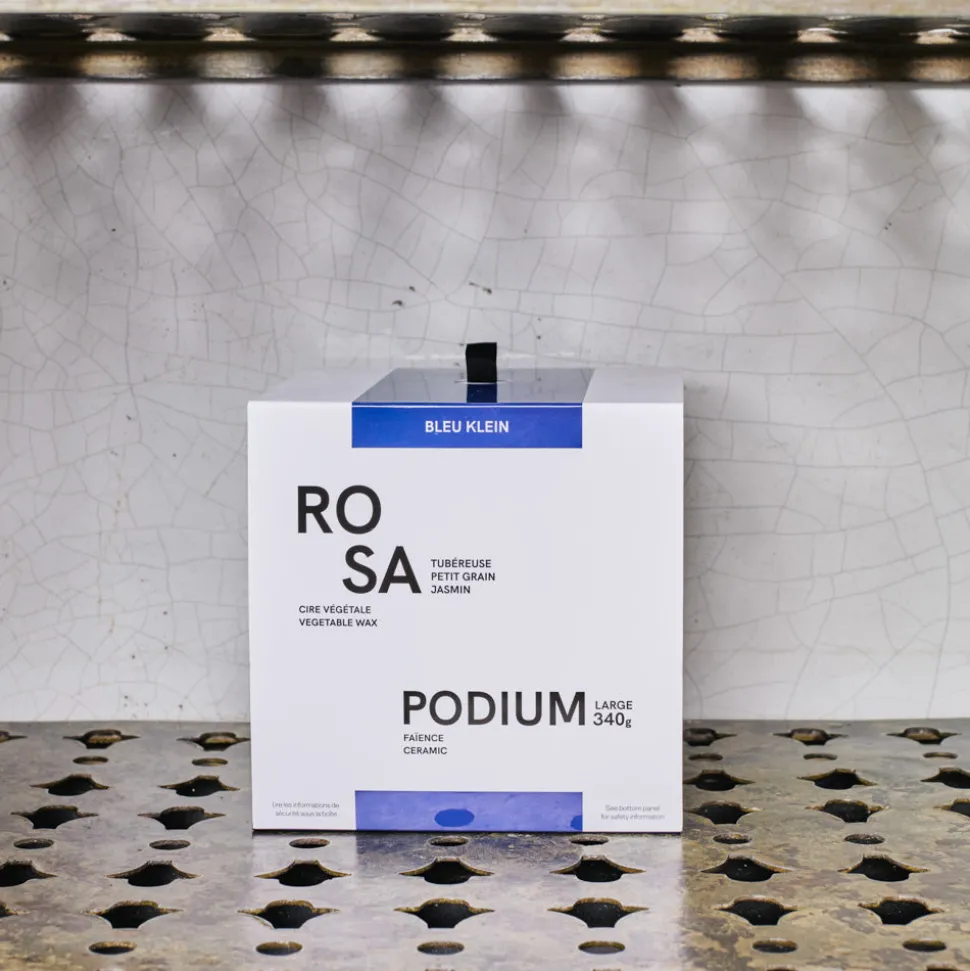 Bougie Podium L - Bleu Cobalt
