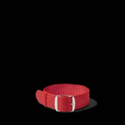 Bracelet de montre en Perlon tressé - Rouge