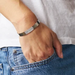 Bracelet Merci Argenté - Peace
