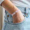 Bracelet Ruban Merci Paris - Blanc