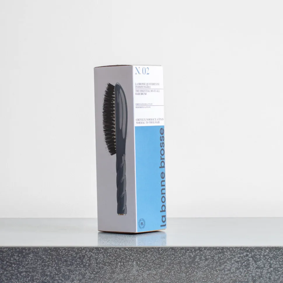 Brosse à cheveux N.02 L'INDISPENSABLE - Soin & Démêlage - Bleu