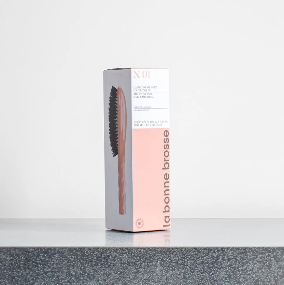 Brosse à cheveux N.01 L'UNIVERSELLE - Soin & Brillance - Corail