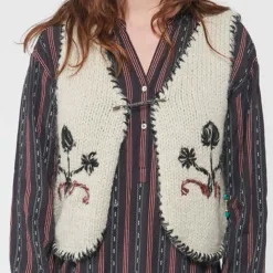 Bsbee - Gile sans manche Fleur - Beige