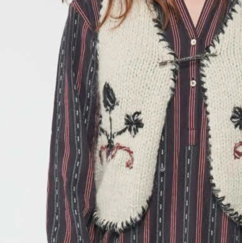 Bsbee - Gile sans manche Fleur - Beige