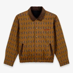 Caleb - Blouson à motif floral - Marron