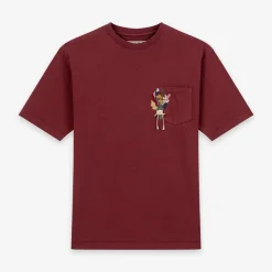 Caleb - T-shirt Caleb Buttercup - Bordeaux